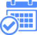 Cook Drop Calendar Check Icon
